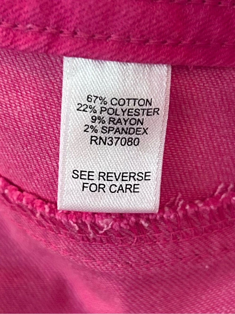 Cato EST. 1946 Denim Hot Pink Skinny Jeans Women’s 22WP - Picture 4 of 6